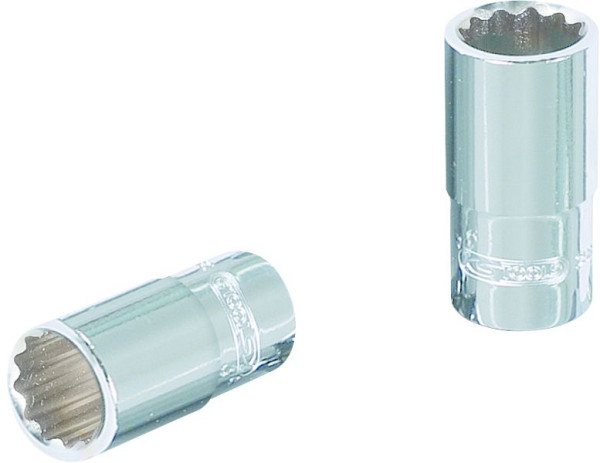KS Tools 1/4" CHROMEplus 12-kant-Stecknuss, 3/16", 918.1548