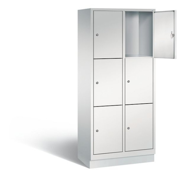 C+P Schließfachschrank Evolo, H1800xB810xT500mm, Farbe: Lichtgrau, 48020-223 S10005