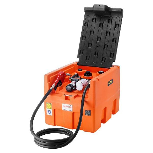 VEVOR Tragbarer Dieseltank 182L Tankanlage 12V Transferpumpe Dieseltankstelle, BXSRYXCSSL485BGV1V9