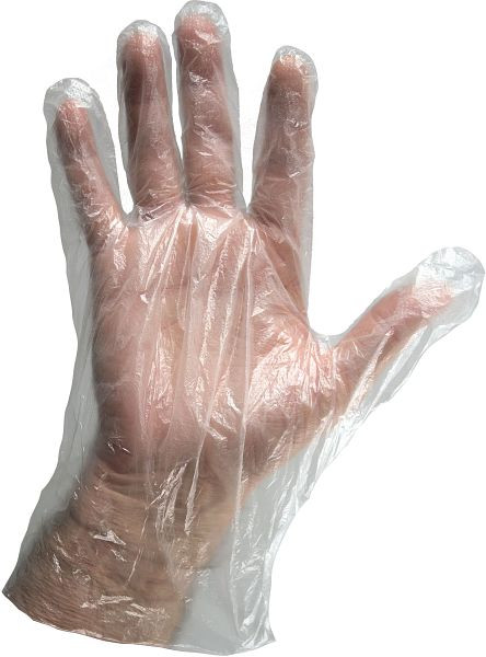 ASATEX Handschuh, Polyethylen (HDPE), transparent, 0,11mm dick, Farbe: transparent, VE: 10000 Stück, HDPE-HST