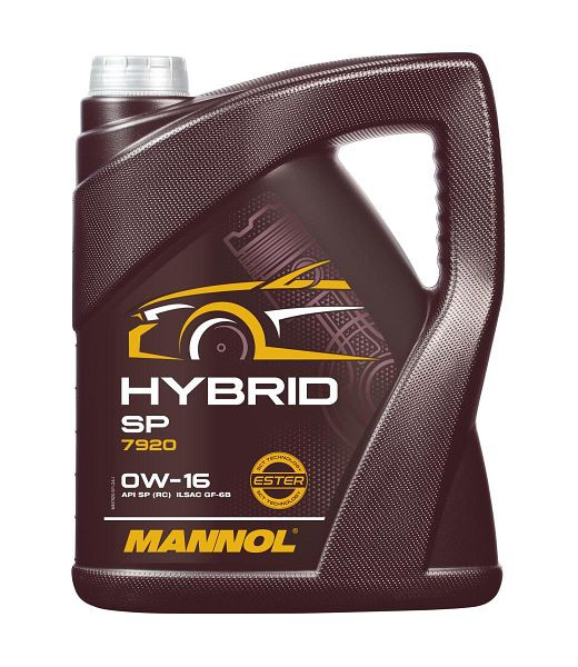 MANNOL Motoröl 7920 Hybrid SP 0W-16, VE: 5 l, MN7920-5
