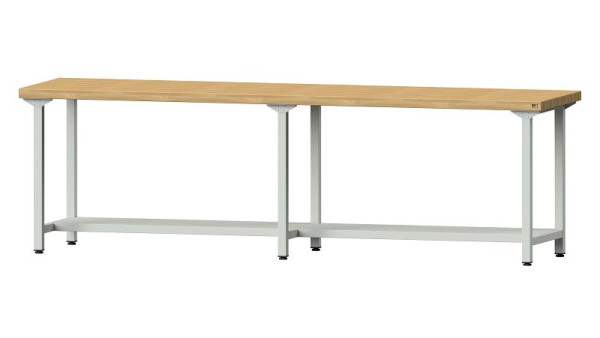 ANKE Werkbänke Arbeitstisch, Modell 91, 2800 x 700 x 850 mm, RAL 7035, BMP 50 mm, 400.450
