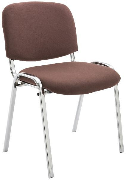 CLP Besucherstuhl Ken C Stoff, braun, 152607103, 4251380480401