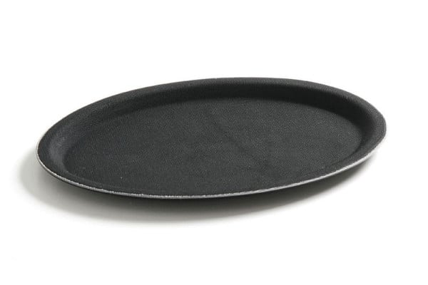 Hendi Serviertablett, oval, 210 mm, schwarz, 508732