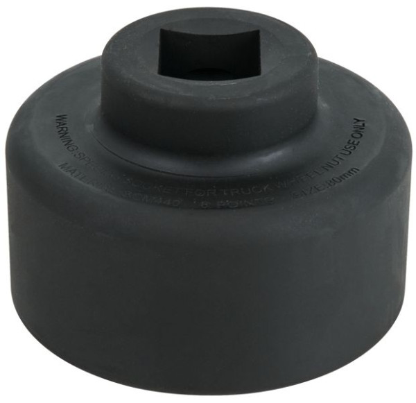 KS Tools 1" Achsmuttern-Schlüssel, 6-kant, kurz, 80mm, 460.0220