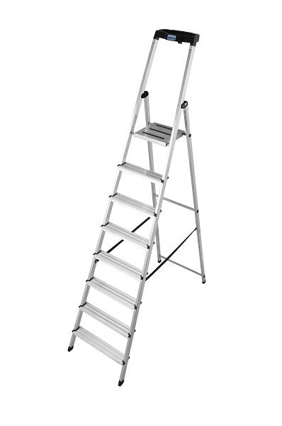 Krause Safety Stehleiter 1x8 Stufen, 126368, 4009199126368