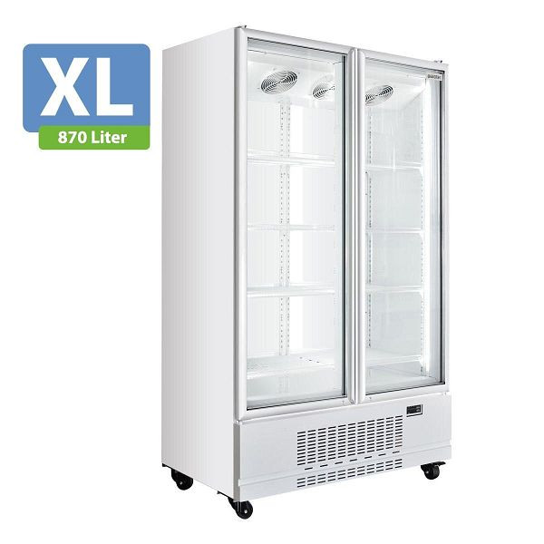 Vaiotec TOPLINE Getränkekühlschrank 2 Türen / 870 Liter XL, "weiß", 1090 x 742 mm, 12720
