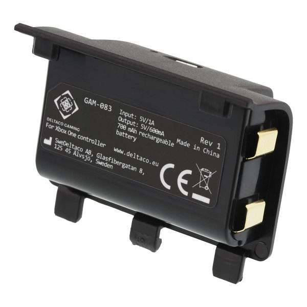 Deltaco Drahtloser Qi-Empfänger für XBOX ONE-Controller (Wireless Charging), GAM-083