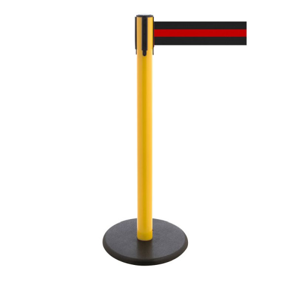 Stein HGS Personenleitsystem -P-Line Premium-, gelb, grau, mit magnetischem Gurtendstück, Gurtlänge: 3,8 m, 34241e-0804