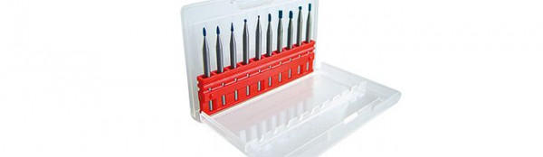 Karnasch 10-er Frässtift-Satz'MINI' unbeschichtet, 114805U