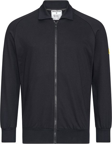 SafeGuard ESD-Sweatjacke, 260g/m², mit Zip, schwarz, Größe: M, DSWL44542