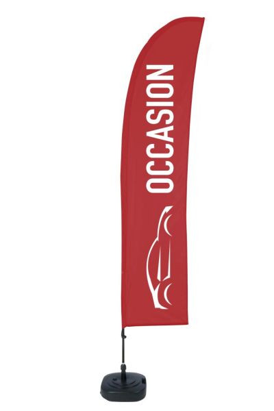 Showdown Displays Beach Flag Budget Wind Komplettset Gelegenheit Französisch, BFBL-WT21-17-I625