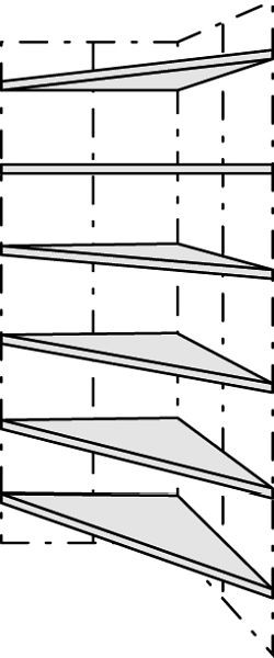 Kerkmann Außenecke Libra, T 560 mm, Buche, 52132952, 4044917005600