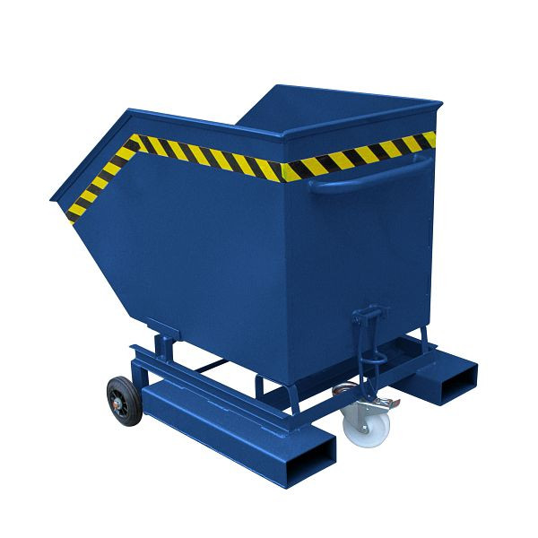 Eichinger Industrie Kastenwagen mit Rollen und Einfahrtaschen, 300 kg, 250 Liter, enzianblau, 20410300000097