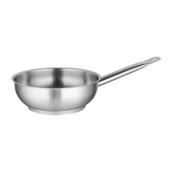 Vogue Edelstahl Sauteuse 24cm, langlebige, robuste Konstruktion, M923