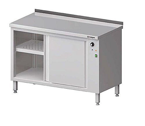 Stalgast Wärmeschrank mit Schiebetüren 1500x600x850 mm mit Aufkantung, VWS15600A