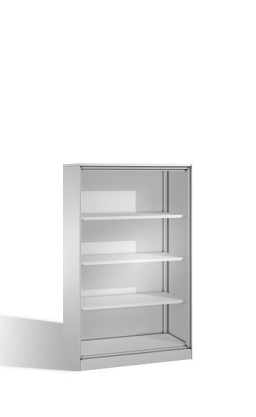 C+P Büroregal Asisto, H1635xB1000xT435mm, Farbe: Lichtgrau, 4 OH, 140012-000 S10001