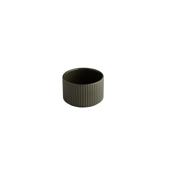 APS Schale THE GRID - Porzellan, Ø 9 cm, 200 ml, Farbe mud (braun), stapelbar, 19067