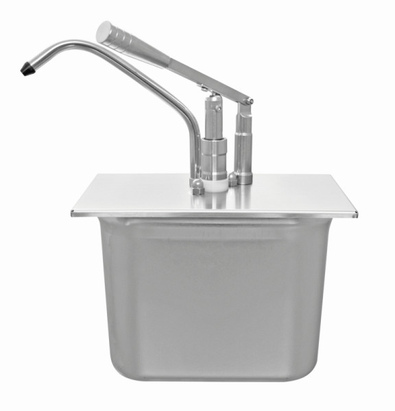 Schneider Dosierspender 1/4 ohne GN Behälter mit Deckel, Inhalt GN1/4, 265x165x380 mm, 40ml, 152414
