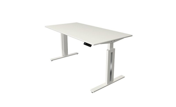 Kerkmann Sitz-/Stehtisch Move 3 fresh, B 1600 x T 800 mm, elektrisch höhenverstellbar von 720-1200 mm, weiß, 10184210