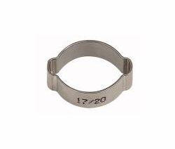 Riegler 2-Ohr-Schlauchklemmen - Edelstahl, VE: 10 Stück, 114143, 4047322402385