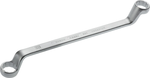 Hazet Doppel-Ringschlüssel, Außen-Doppel-Sechskant Profil, 21 x 22 mm, 630-21X22