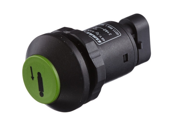 HELLA Schalter, Einfahren (Hydraulikzylinder), 48V, tastend, Bohrung-Ø: 30mm, 6EF 004 406-131