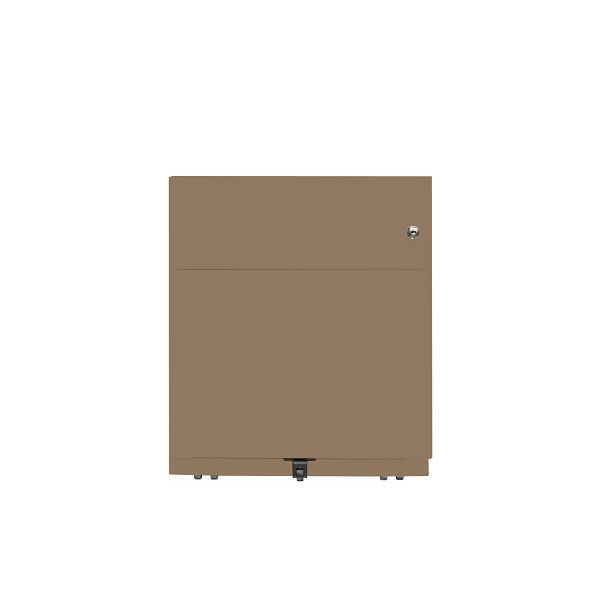 Bisley Rollcontainer Note™, 2 Schubladen, Tiefe 775 mm, Griffleiste, 668 coffee, NWA79M7BF668