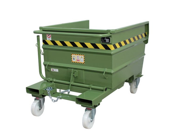 Sall Mehrzweck-Kippbehälter aus Stahl LTL, 155 x 107 x 121 cm, Grün, LT1000V