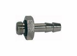 Riegler Einschraubschlauchtüllen, zylindrisch, mit O-Ring - Messing vernickelt, 111478