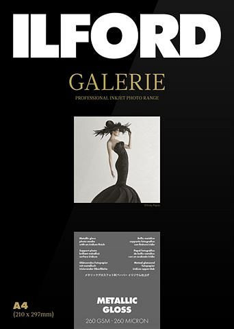 Ilford Fotopapier Galerie Metallic Gloss 260g A4 100 Blatt, 7029203
