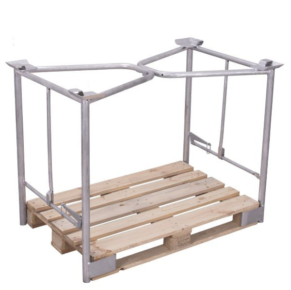 VARIOfit Palettenaufsatz Typ 65K, verzinkt, Innenmaße: 1.200 x 1.000 mm, Nutzhöhe: 800 mm, vpa-100.304