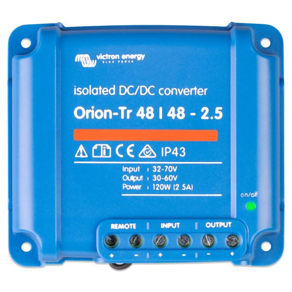 Victron Energy Orion-Tr 48/48-2,5 isoliert DC DC Konverter 48V 2.5A 120W, 1-67-009550