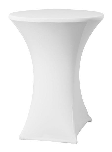 Hendi Stehtischhusse Ø80-85 cm, ØxH: 850x1150 mm, Weiß, 813157