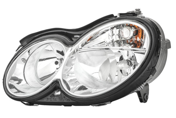 HELLA Halogen-Hauptscheinwerfer, für u.a. Mercedes-Benz Clk (C209), ECE/CCC, für Rechtsverkehr, links, 1DB 007 988-191