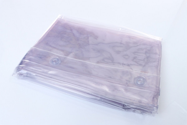 ELMAG Schutzvorhang S0, glasklar, Breite: 1300 x Höhe: 2400x0,4 mm, Schutz-vorhang gegen Staub, Zugluft, Nässeund Schleifspritzer, 56263