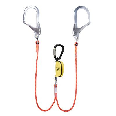 Preising Y-Verbindungsmittel, Karabiner 1483-110+1502, 1,9 m, 140 kg, 11 mm Kernmantelseil mit zwei Wirbeln, 1547_1483-110_3W_1502-019