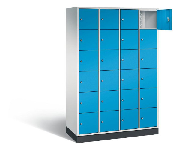 C+P Schließfachschrank Intro, H1950xB1220xT490mm, Farbe: Lichtgrau / Lichtblau, 8670-401 S10031