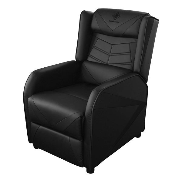 Deltaco Gaming und Relax-Sessel Spielesessel (Kunstleder, mit Fußschemel, 140 kg), GAM-087-B
