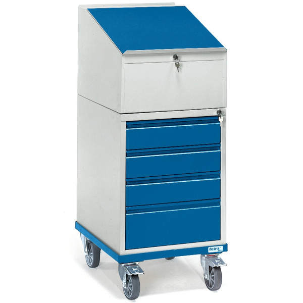 Fetra Rollpult, (Unterbau Schubladenschrank), Gesamttragkraft: 150 kg, 2449