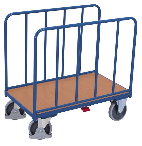VARIOfit Seitenbügelwagen mit Rohrwänden, Ladefläche: 1.260 x 740 mm, RAL 5010 enzianblau, sw-800.203