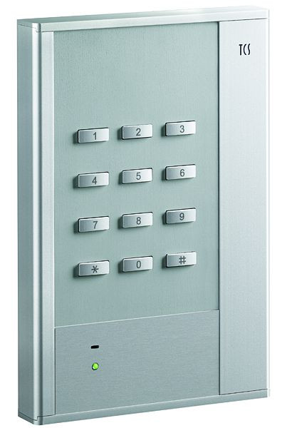 TCS Codeschloss cPAKL zur Zutritsskontrolle, für bis zu 10 Codes, AP silber, AZC50000-0010