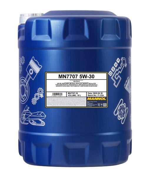 MANNOL Premium-Motorenöl 7707 Energy Formula FR 5W-30, VE: 10 l, MN7707-10