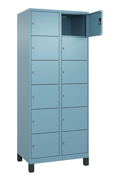 C+P Schließfachschrank Evolo PLUS, mit Füßen, 12 Fächer, 1950x800x500mm, 0010/0, 049010-226 S10021