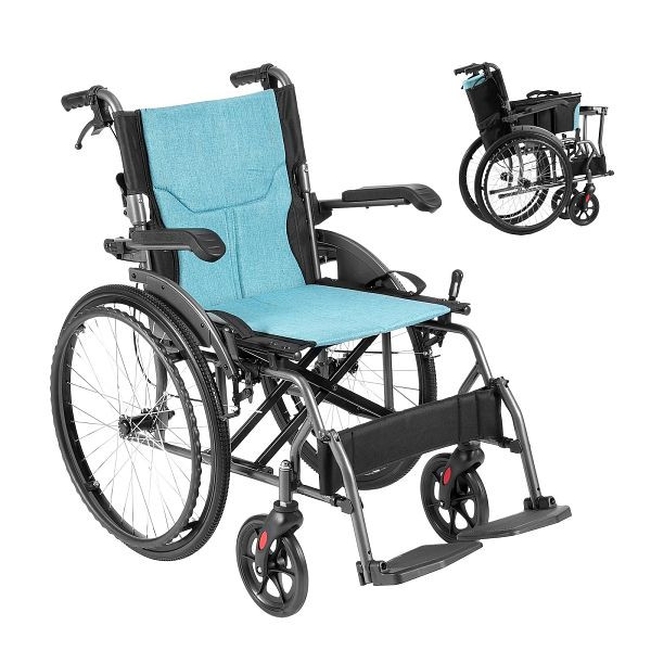 VEVOR Rollstuhl Transportrollstuhl ultraleicht klappbar 1080x635x920mm 113,4kg, SDZZLYLHJ18I5WBUJV0