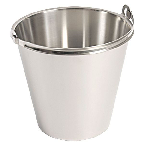 Linden Edelstahleimer PREMIUM, ohne Bodenreifen, mit Maßeinteilung, 15 Liter, KG0401150