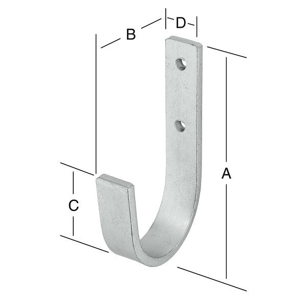 Vormann Universalhaken 170 x 90 x 100 x 25 mm, verzinkt, 001456006Z