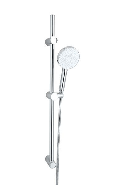 Sanotechnik Brauseset: chrom Stange, Brause 3 Funktionen, Schlauch 1,5m, AS050