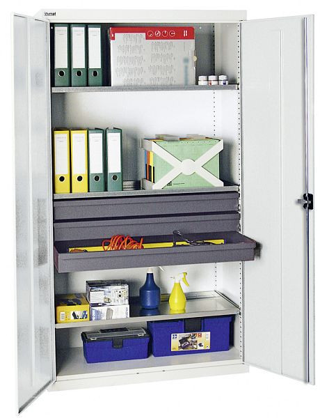 stumpf Werkzeug- und Materialschrank Serie 3000, 7035/7035, 3 Schublade 100 mm, 3 Wannenböden durchgehend, 3008207