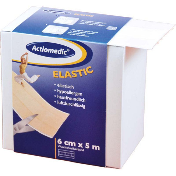 Stein HGS Wundschnellverband, Elastic /Textilgewebe/ 60mm /Hautfarbe, 25468